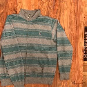 Mens DC shoes skater zip up sweater